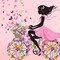 Girl Wall Decals for Kids Room | Wall Art Stickers with Butterflies and Flowers for Girls Bedroom Decor | Peel and Stick Girls Room Decorations for Nursery or Playroom